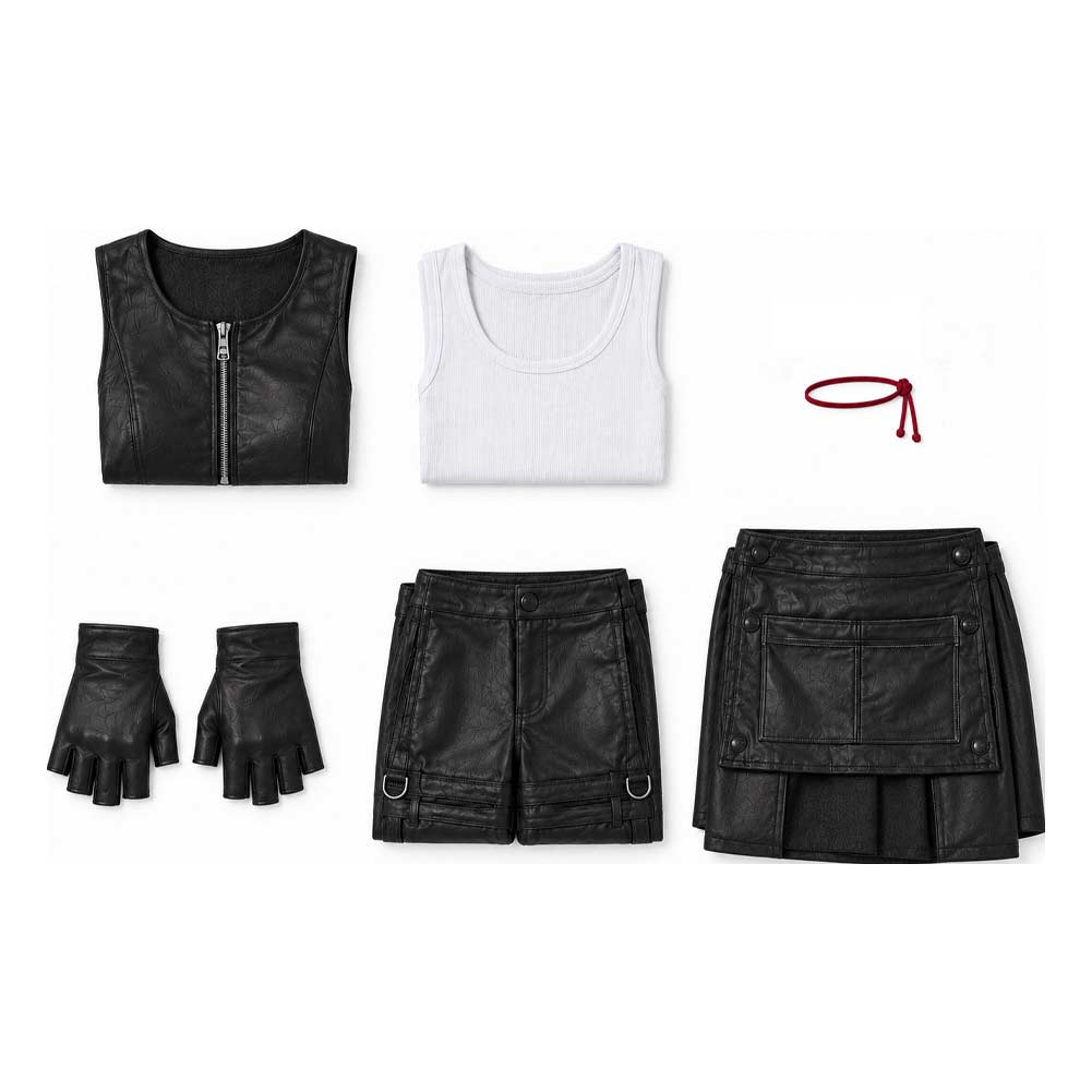 Tifa Lockhart Kostüm Set Final Fantasy VII Tifa Lockhart Cosplay Outfit