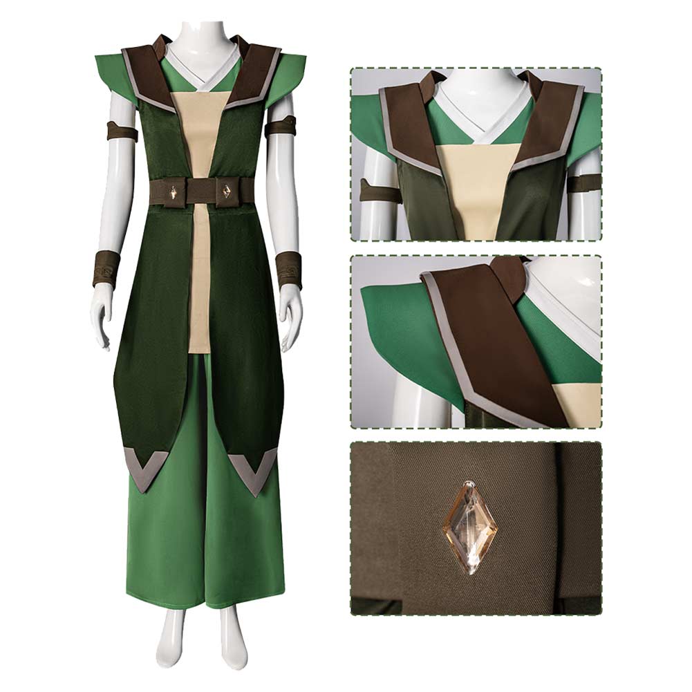 Toph Beifong Kostüm Set Avatar – Der Herr der Elemente Staffel 2 Toph Beifong Cosplay Outfit