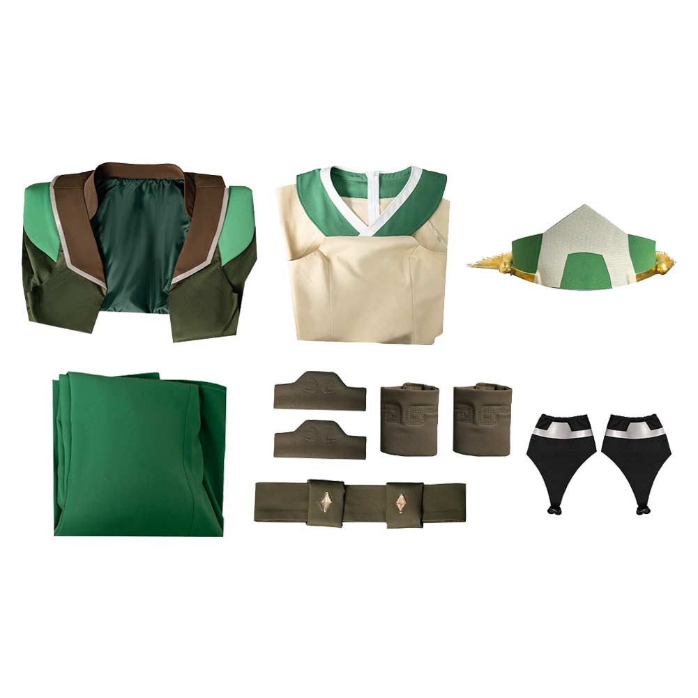 Toph Beifong Kostüm Set Avatar – Der Herr der Elemente Staffel 2 Toph Beifong Cosplay Outfit