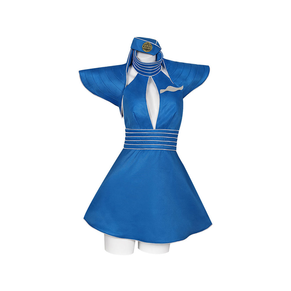 Toxic MV Britney Spears blau Kleid Bühnenoutfit