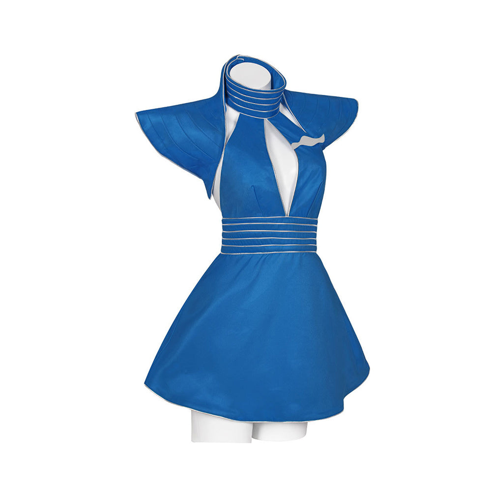 Toxic MV Britney Spears blau Kleid Bühnenoutfit