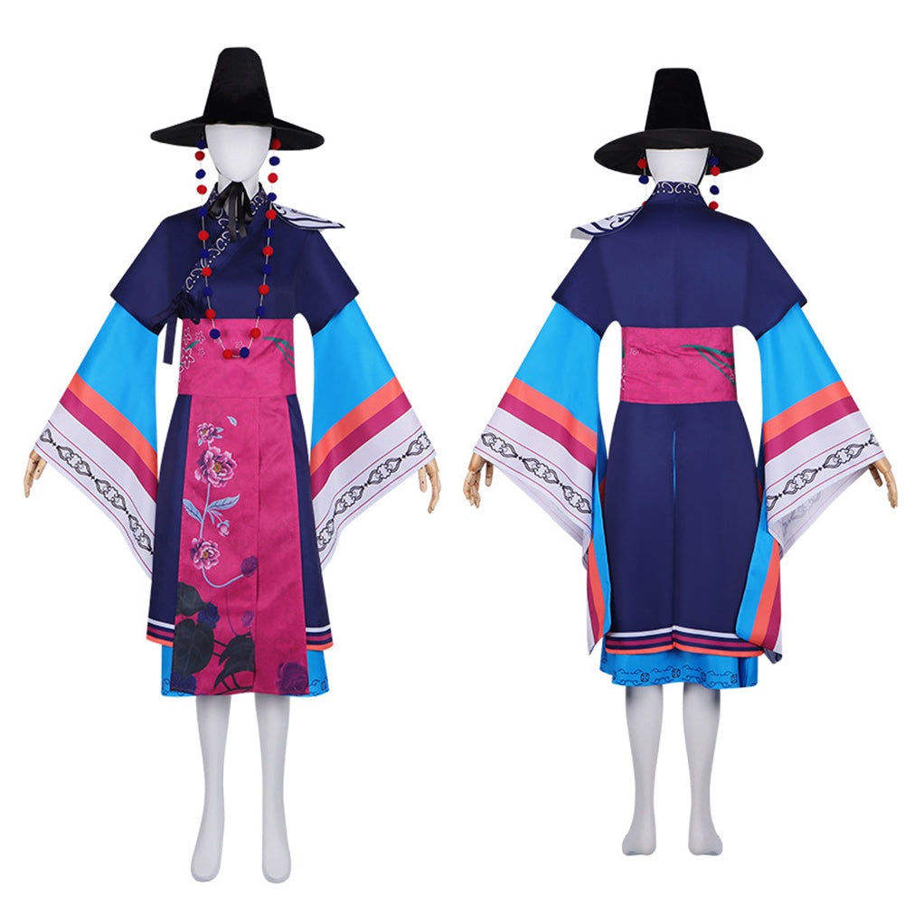 Trio Girlgroup Rumi Dämonenjägerin Honmoon Rumi Mudang Cosplay Kostüm