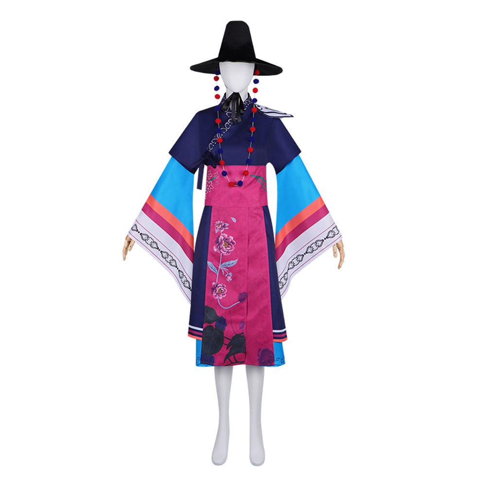 Trio Girlgroup Rumi Dämonenjägerin Honmoon Rumi Mudang Cosplay Kostüm