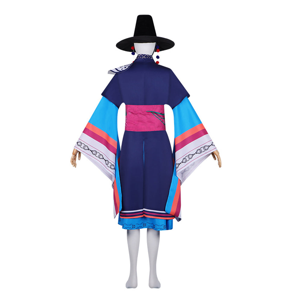 Trio Girlgroup Rumi Dämonenjägerin Honmoon Rumi Mudang Cosplay Kostüm