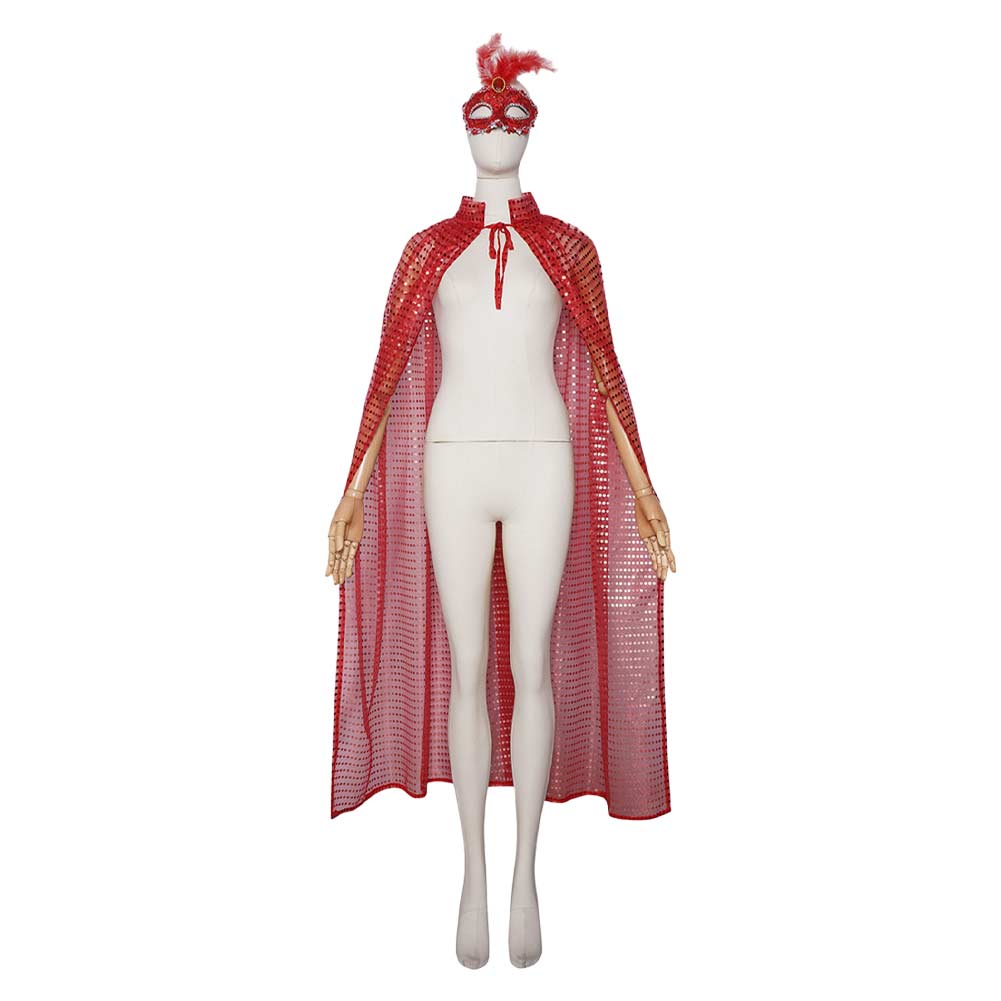 Umhang Maske Halloween Karneval Cosplay Kostüm Outfit