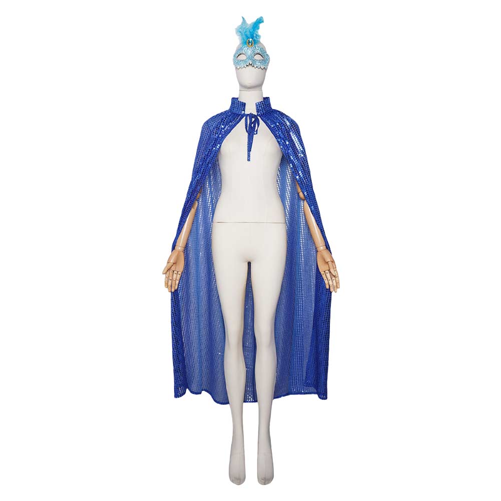 Umhang Maske Halloween Karneval Cosplay Kostüm Outfit