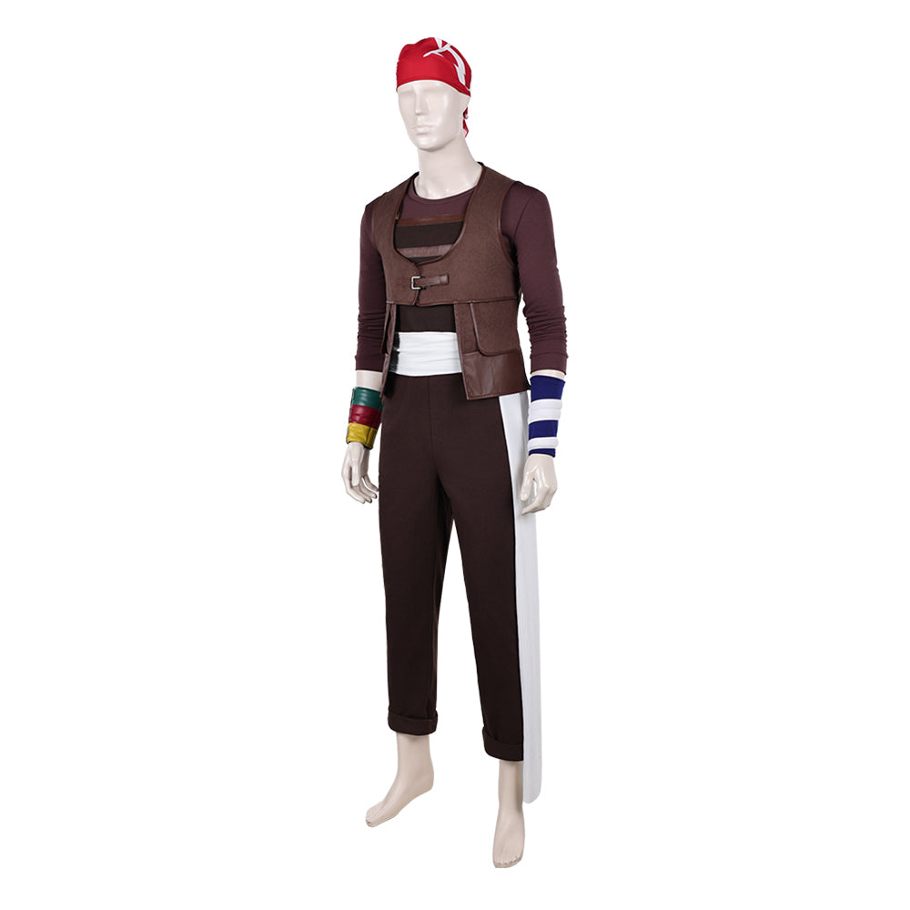 Usopp Kostüm Set One Piece Usopp braun Cosplay Outfit