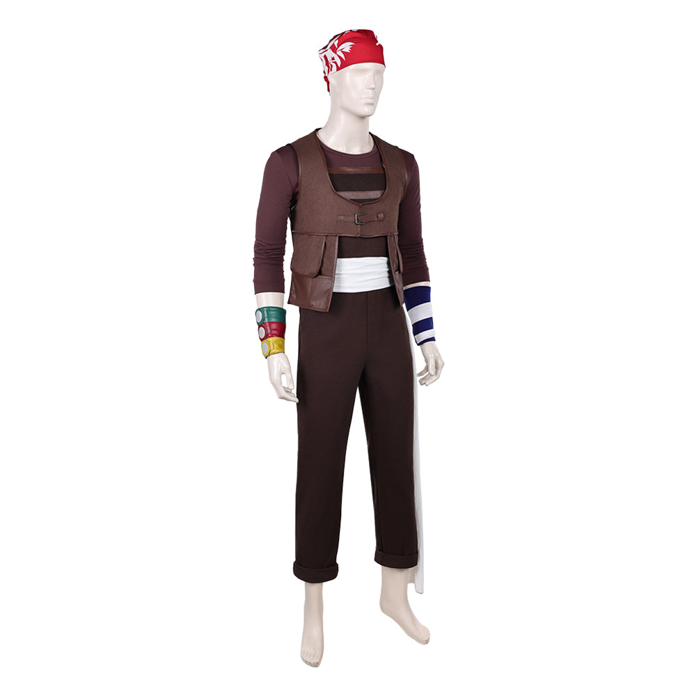 Usopp Kostüm Set One Piece Usopp braun Cosplay Outfit