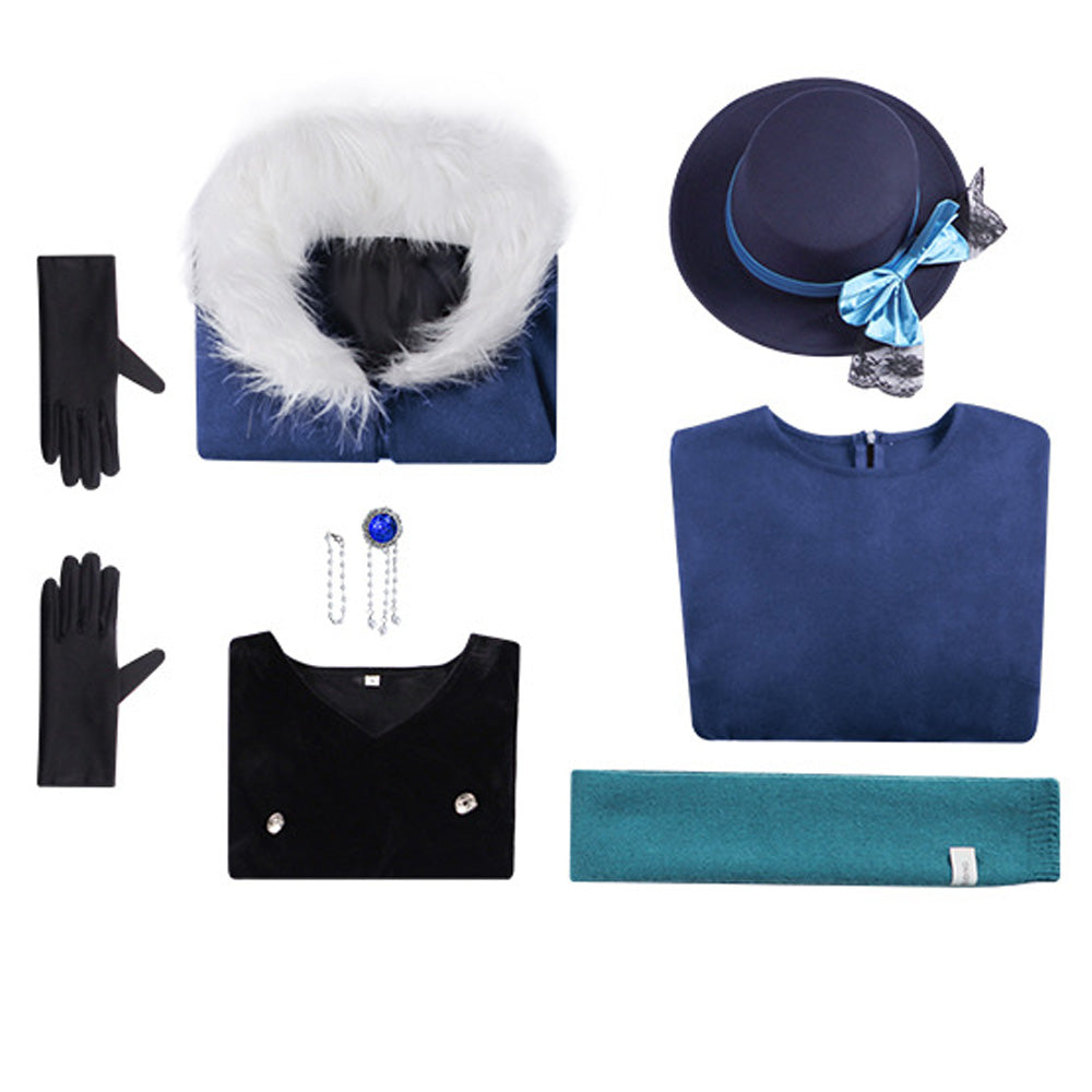 Vertin blau Uniform Reverse: 1999 Timekeeper Cosplay Outfit