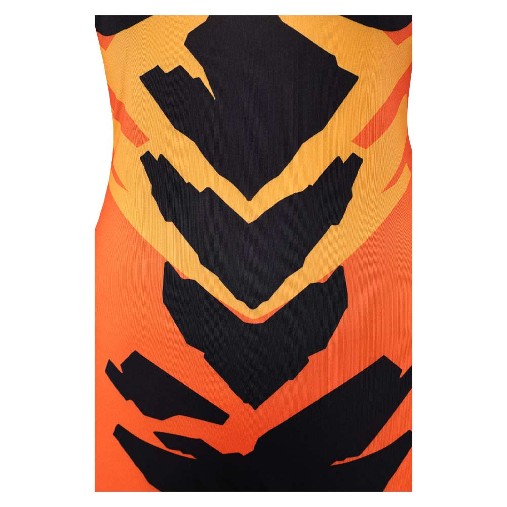 Volcanikka orange Jumpsuit Invincible Volcanikka Cosplay Outfit