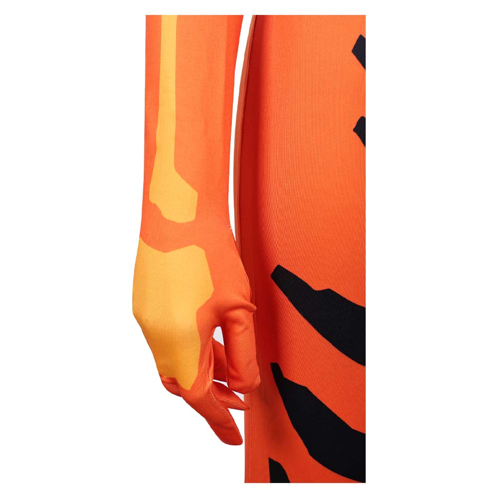 Volcanikka orange Jumpsuit Invincible Volcanikka Cosplay Outfit