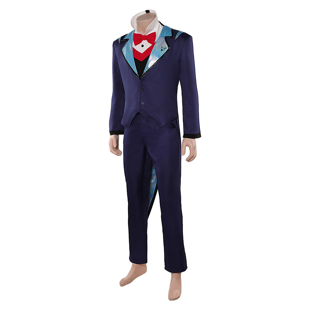 Vox blau Kostüm Set Hazbin Hotel Vox blau Cosplay Outfit	