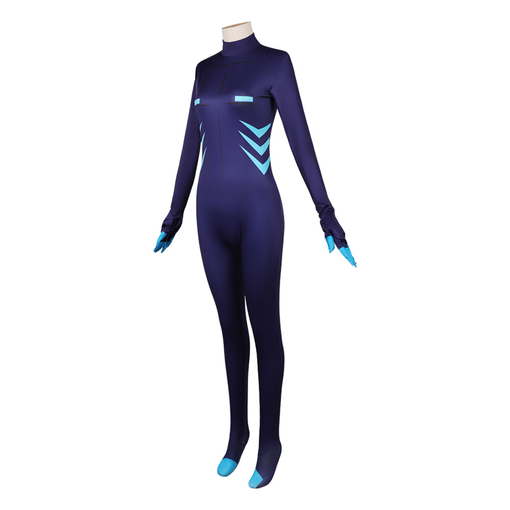 Vox blau Overall Hazbin Hotel Vox Jumpsuit Cosplay Outfit