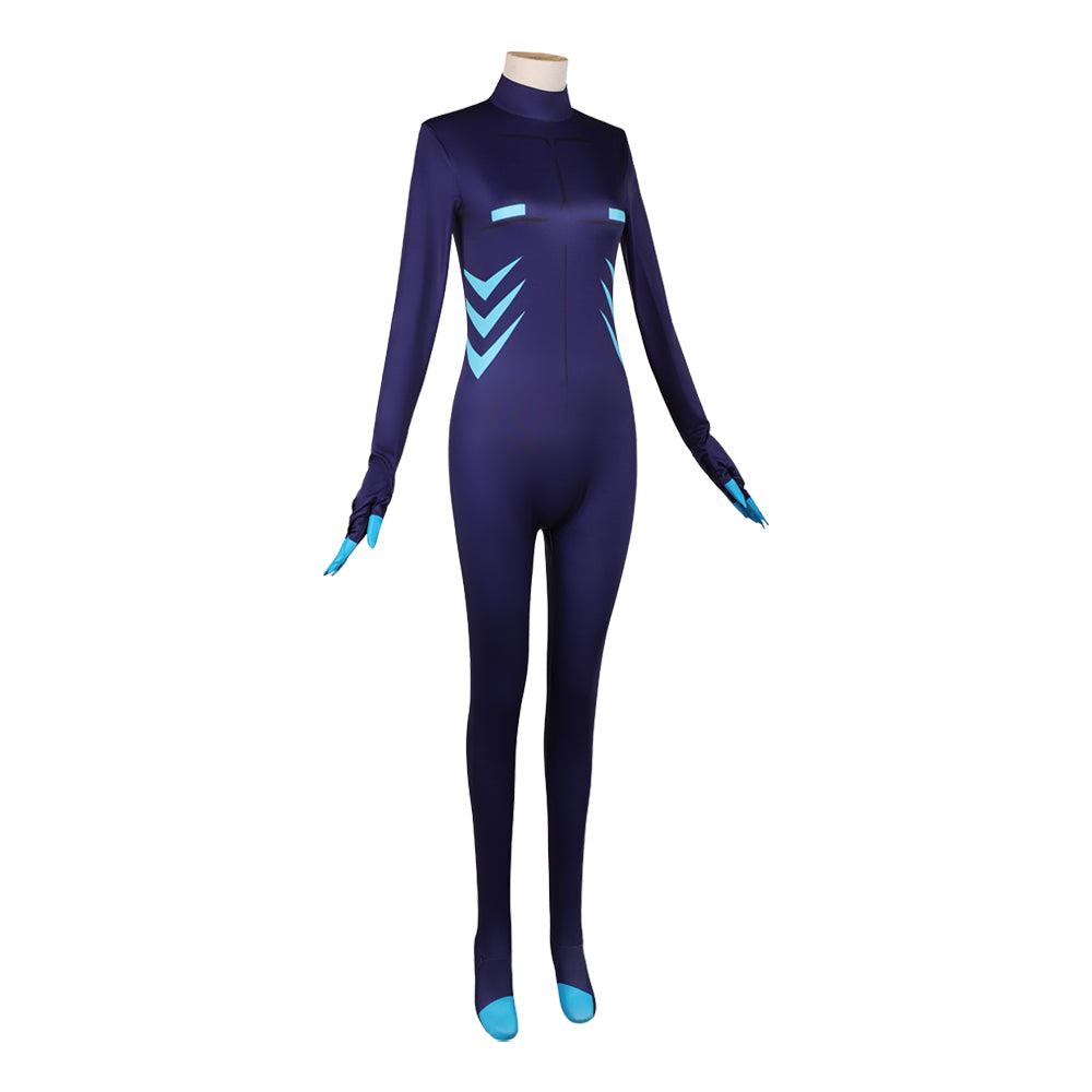 Vox blau Overall Hazbin Hotel Vox Jumpsuit Cosplay Outfit