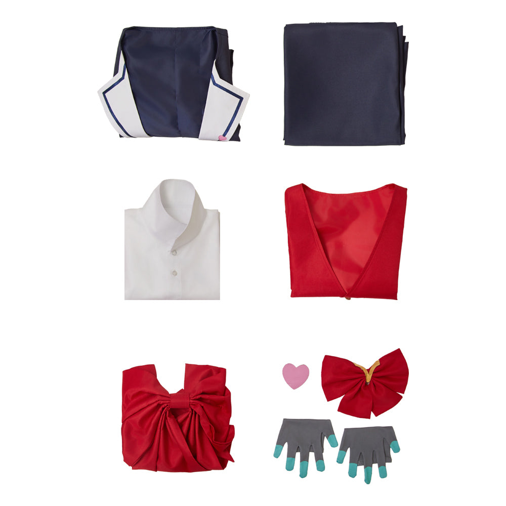 VOX schwarz-rot Outfit Hazbin Hotel Vincent Whittman Kostüm Set