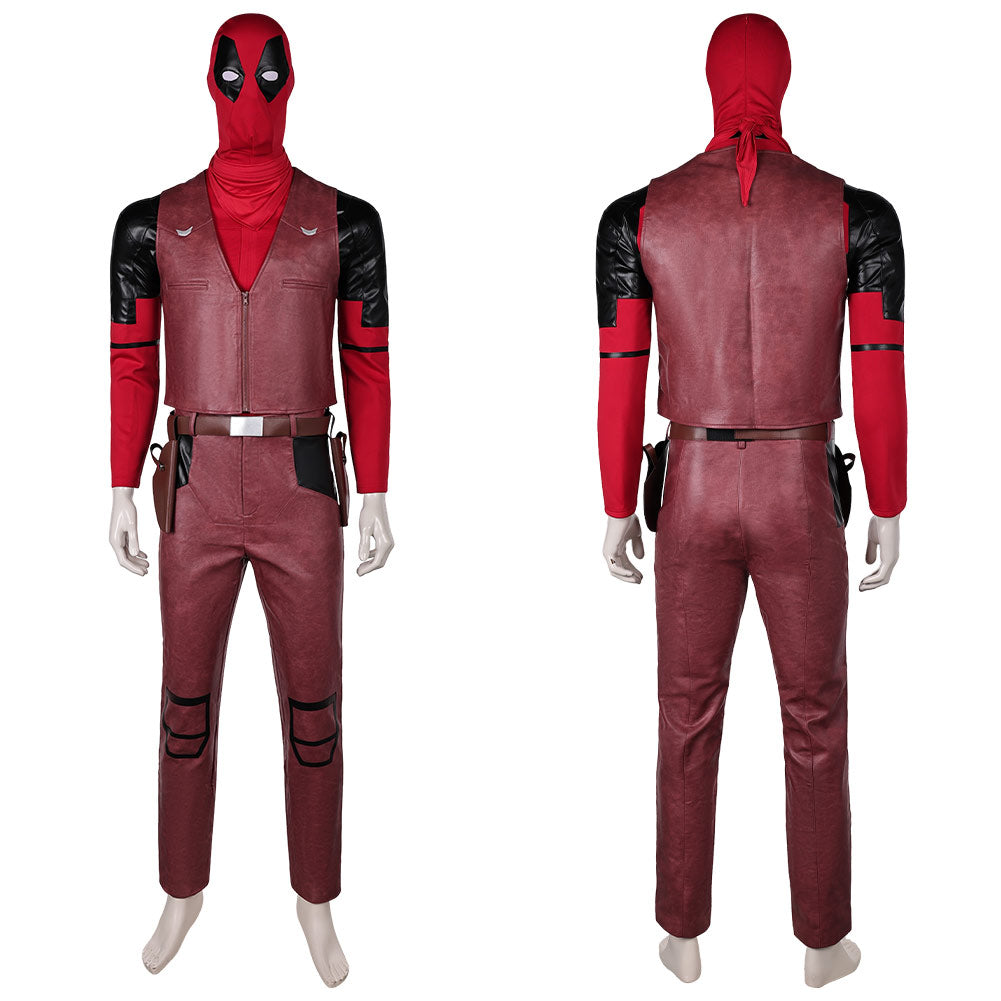 Wade Wilson Cowboy Deadpool Kostüm Set Deadpool & Wolverine (2024) Deadpool Kid Cosplay Outfits