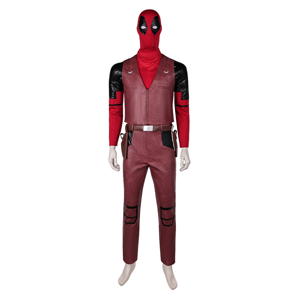 Wade Wilson Cowboy Deadpool Kostüm Set Deadpool & Wolverine (2024) Deadpool Kid Cosplay Outfits