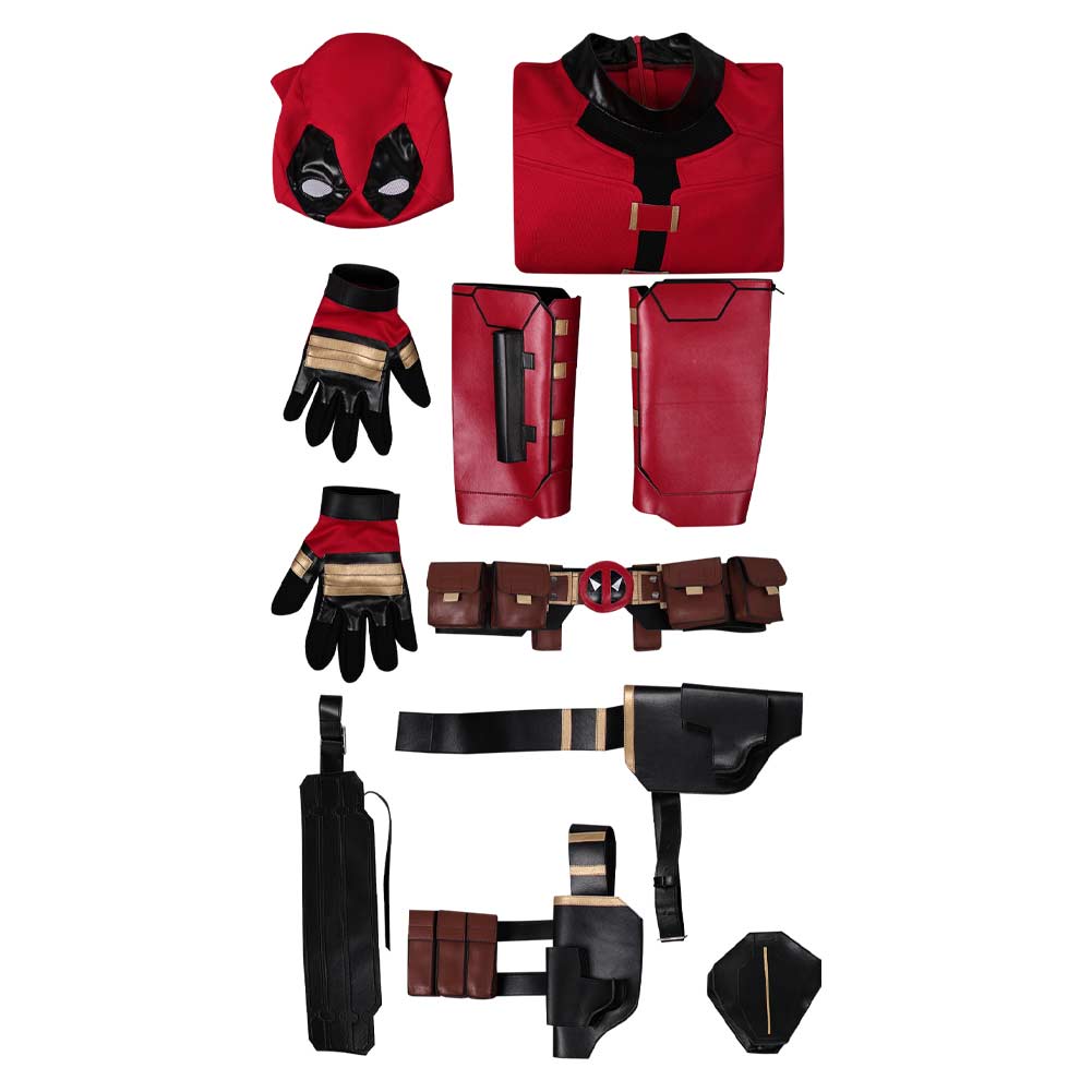 Wade Wilson Deadpool Cosplay Kostüm Halloween Karneval Outfits