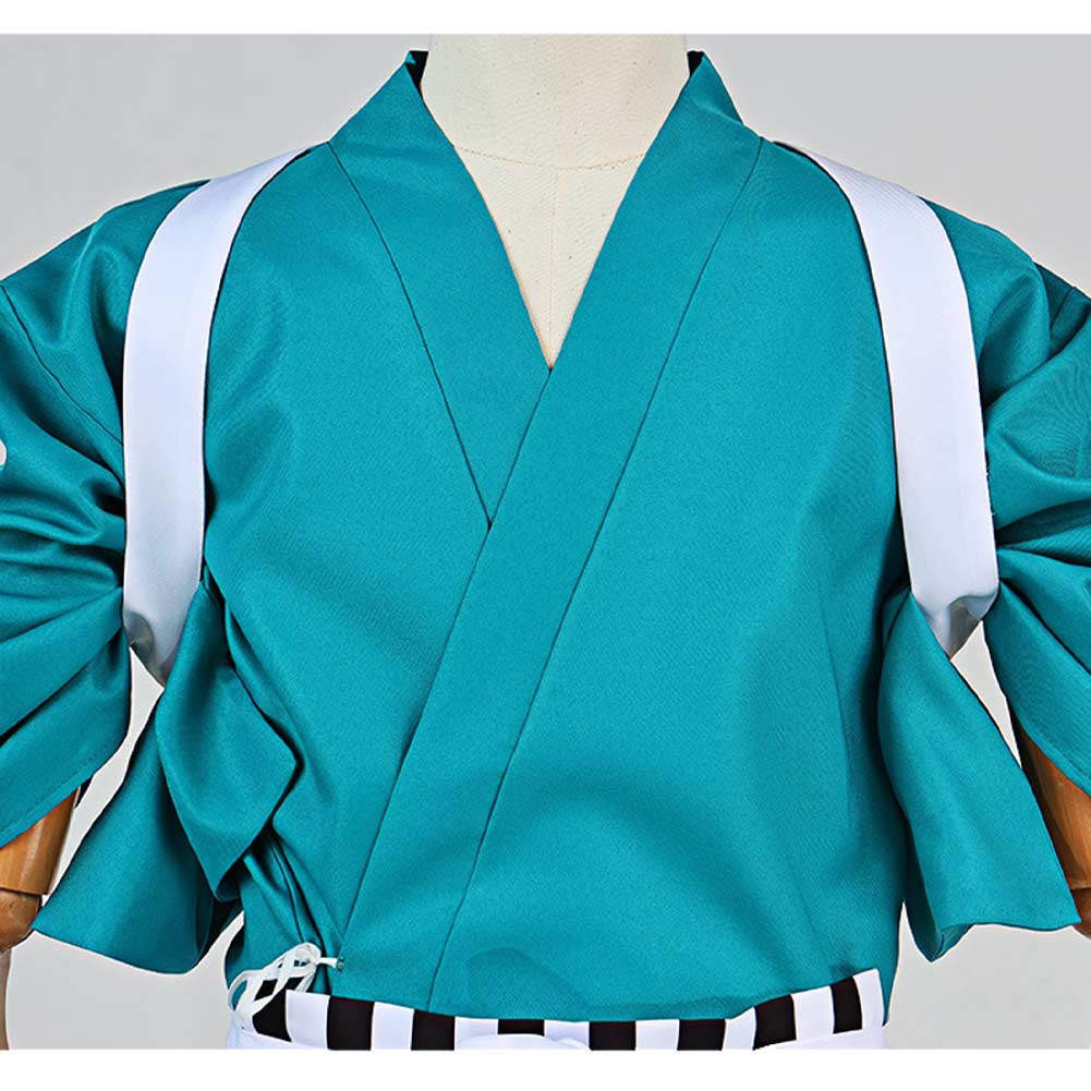 Wano Country Arc Usopp blau Kimono One Piece Usopp Cosplay Outfit