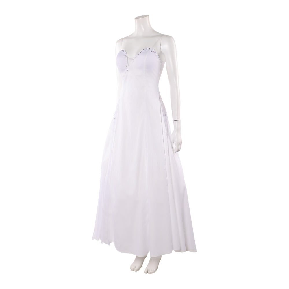 Wicked for Good Glinda weiß Kleid Glinda Cosplay Outfit
