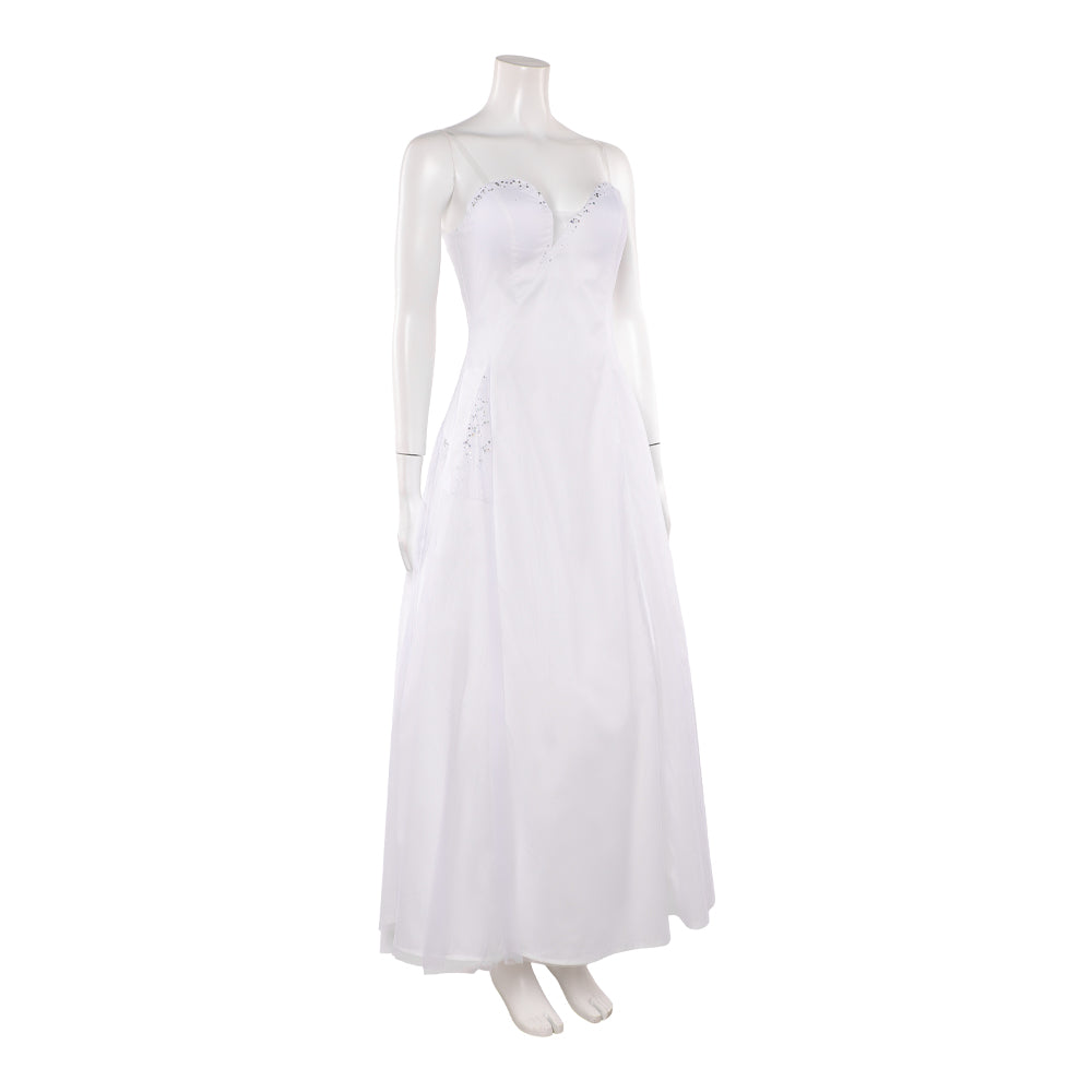 Wicked for Good Glinda weiß Kleid Glinda Cosplay Outfit