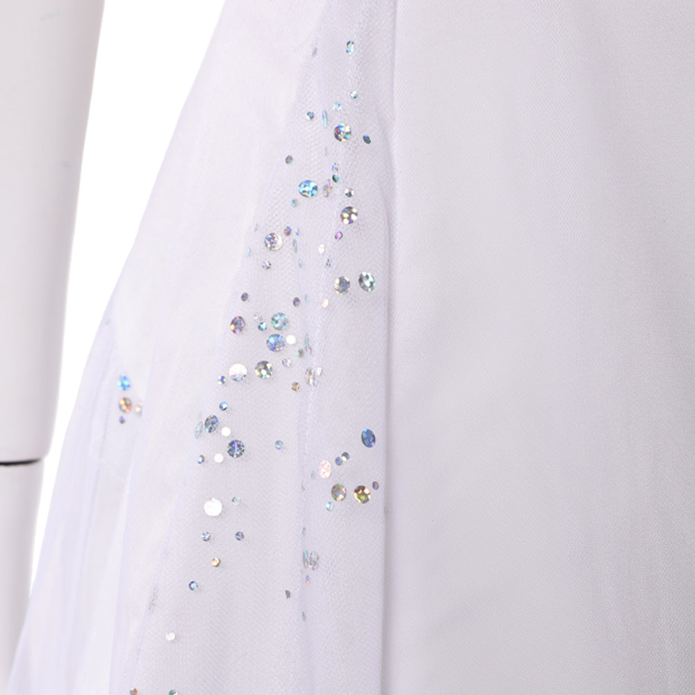 Wicked for Good Glinda weiß Kleid Glinda Cosplay Outfit