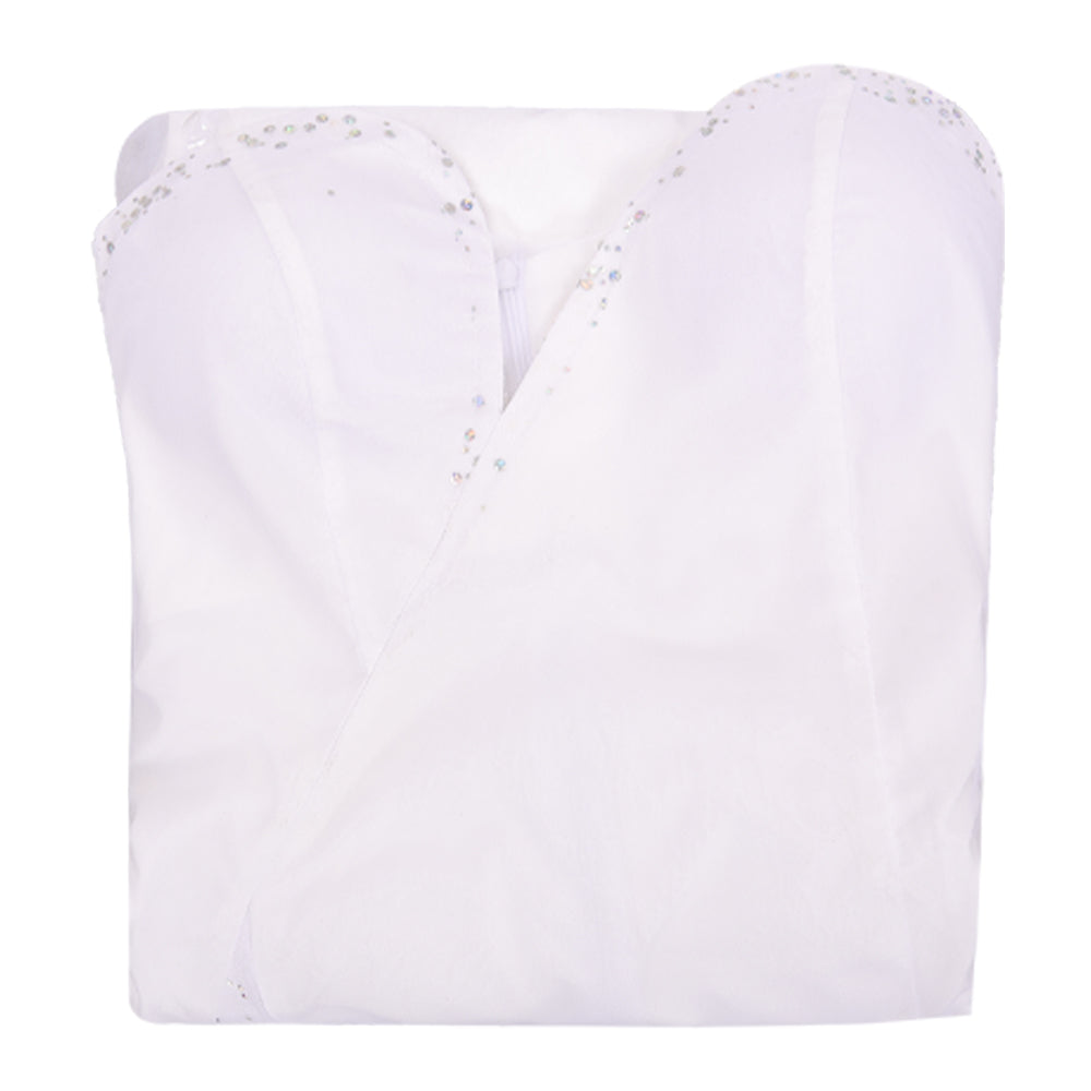 Wicked for Good Glinda weiß Kleid Glinda Cosplay Outfit