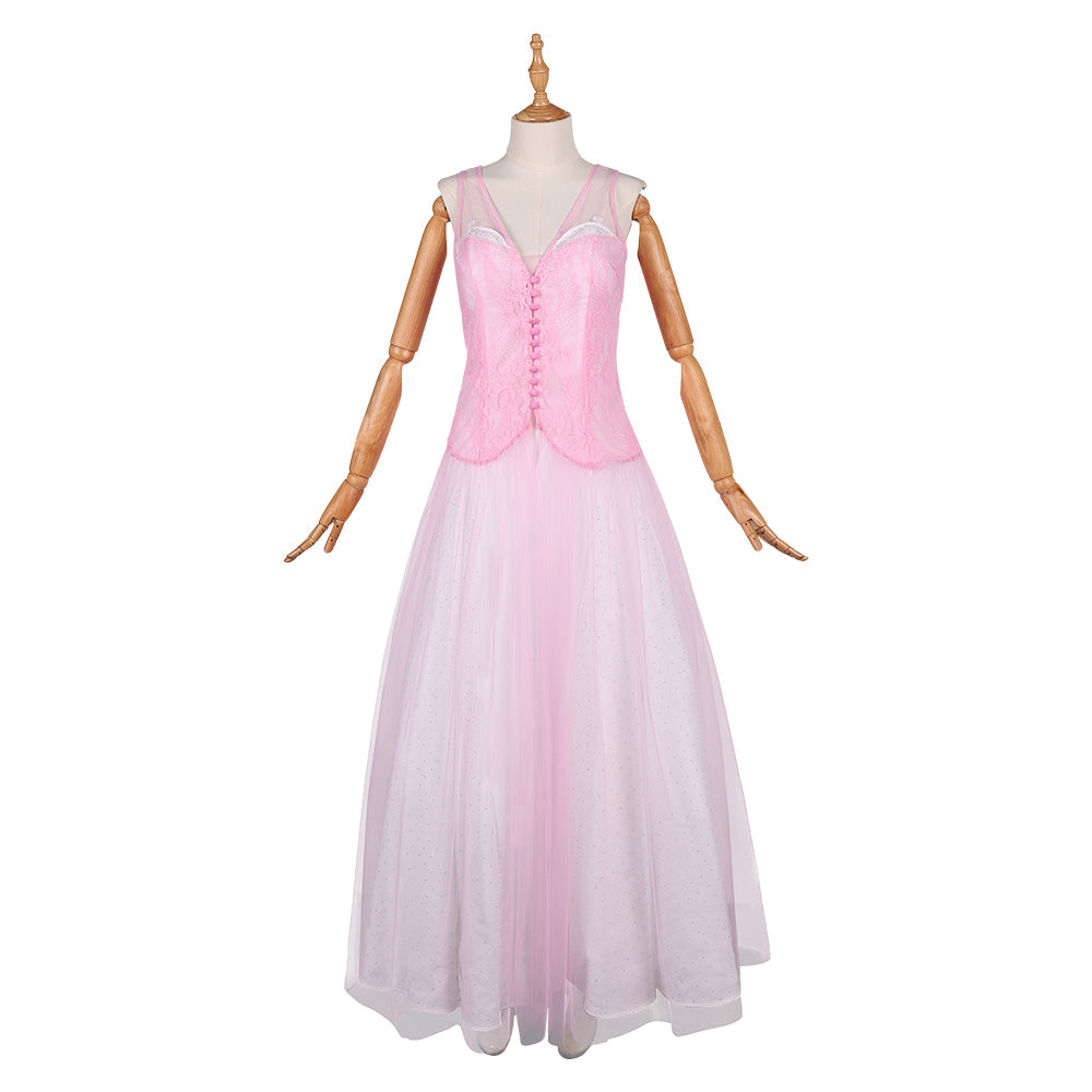 Wicked Teil 2 for Good Glinda rosa Kleid Damen Cosplay Kostüm