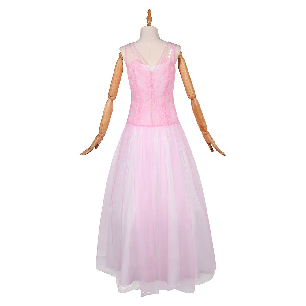 Wicked Teil 2 for Good Glinda rosa Kleid Damen Cosplay Kostüm