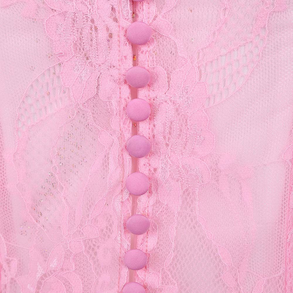 Wicked Teil 2 for Good Glinda rosa Kleid Damen Cosplay Kostüm