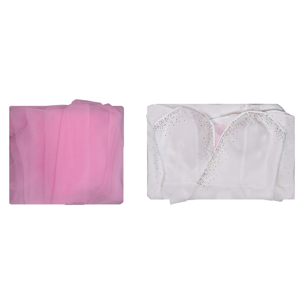 Wicked Teil 2 for Good Glinda rosa Kleid Damen Cosplay Kostüm