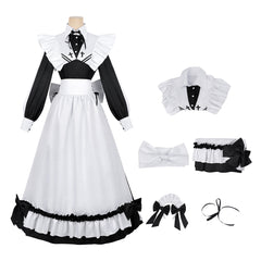 Yuki Sorimachi Dienstmädchen Kleid Playing Death Games to Put Food on the Table Yuki Cosplay Kostüm