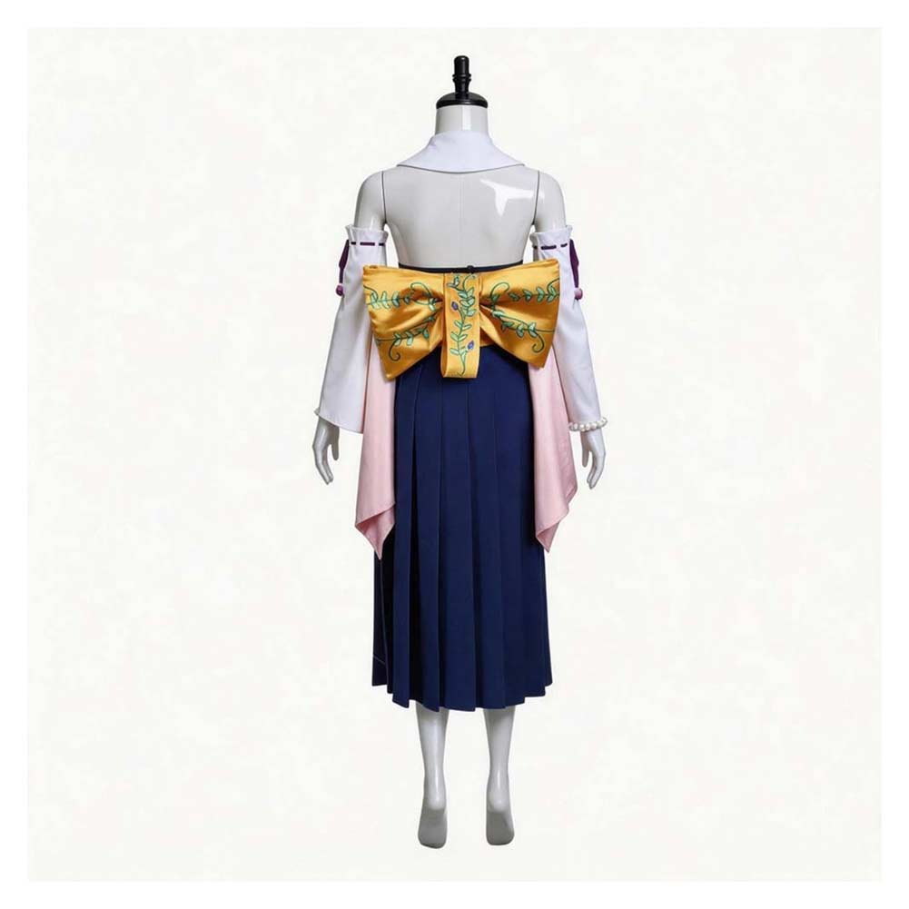 ​Yuna Kostüm Set Japanischer Kimono Final Fantasy Yuna Cosplay Outfit