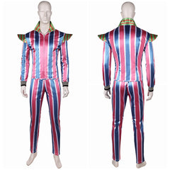 Ziggy Stardust David Bowie blau rosa gestreift Cosplay Kostüm Outfits