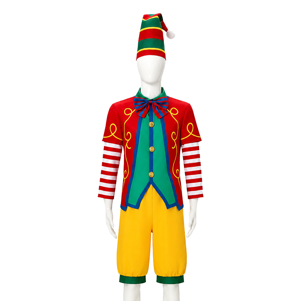 Zirkus Clown Kostüm Set Vintage Karneval Narr Cosplay Outfit
