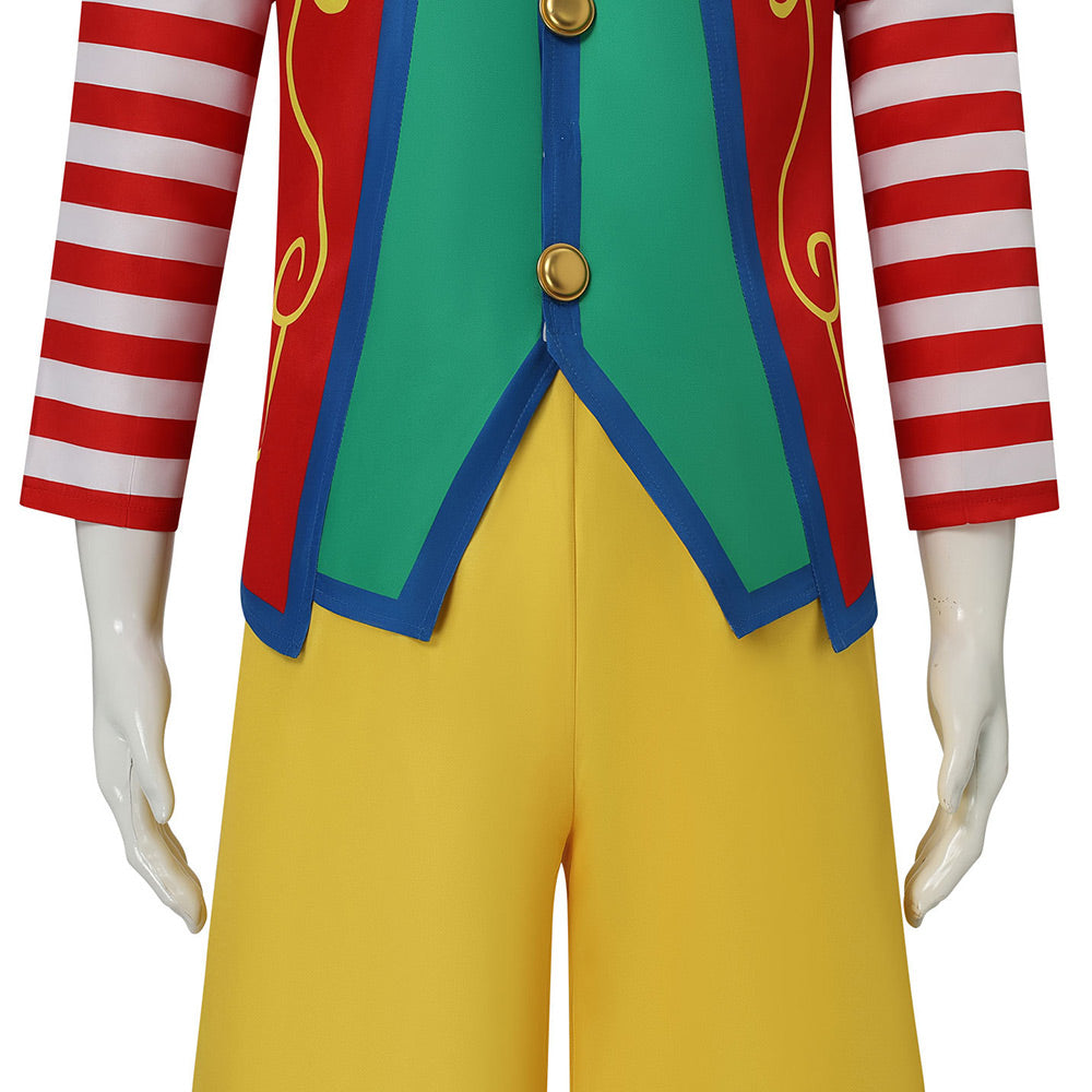 Zirkus Clown Kostüm Set Vintage Karneval Narr Cosplay Outfit
