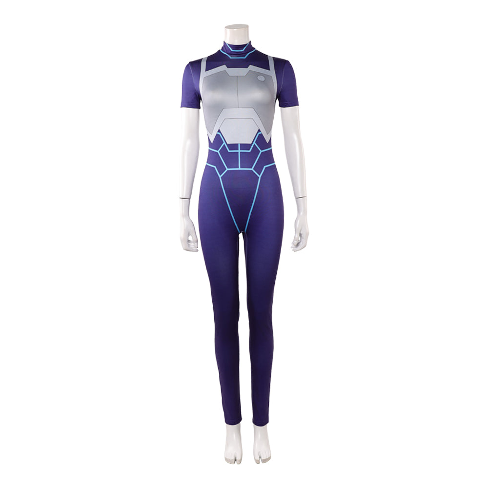 Zoe Thompson blau Kostüm Set Invincible Tech Jacket Cosplay Outfit