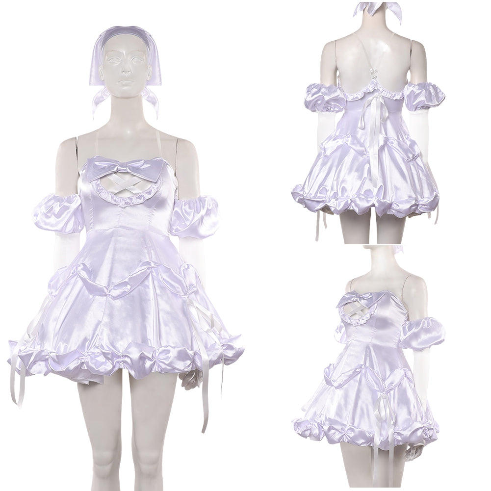 Zombie Stage AU Sua weiß Outfit Alien Stage Sua Cosplay Kostüm