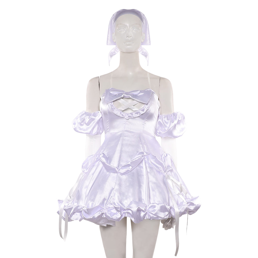 Zombie Stage AU Sua weiß Outfit Alien Stage Sua Cosplay Kostüm
