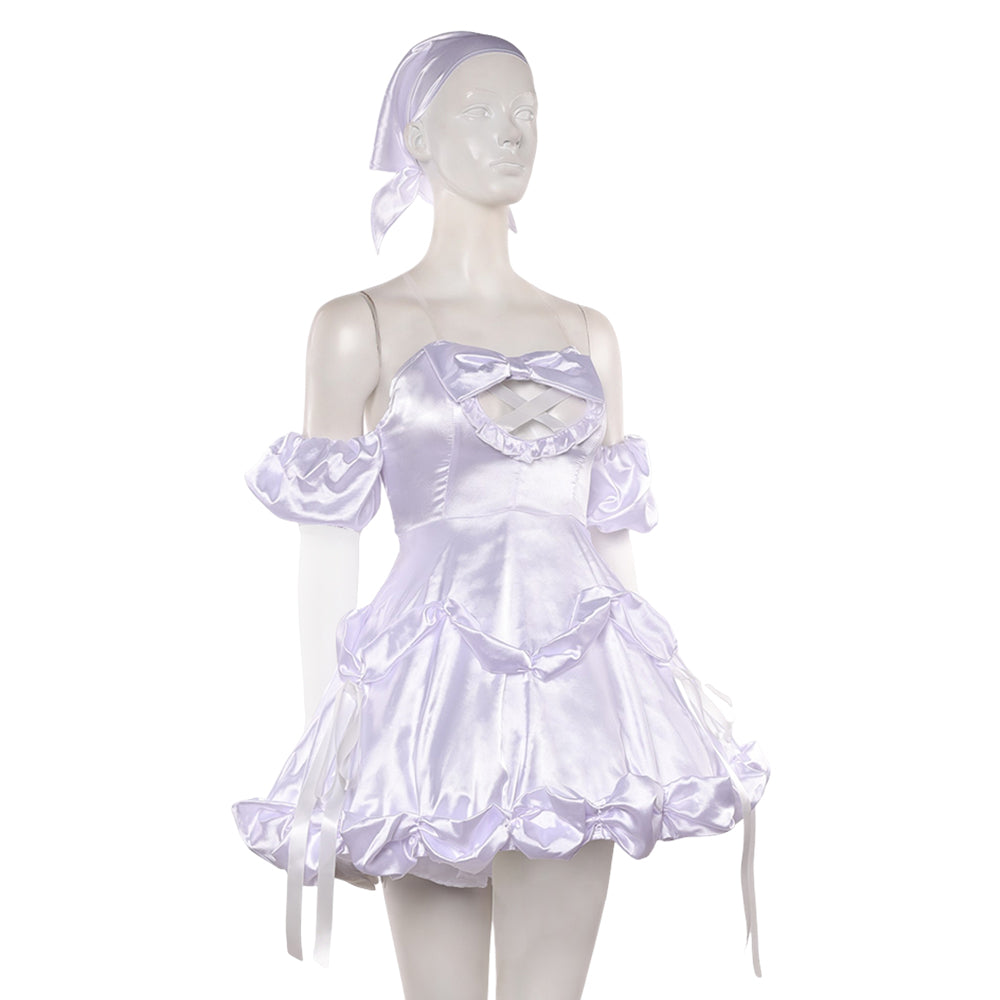 Zombie Stage AU Sua weiß Outfit Alien Stage Sua Cosplay Kostüm