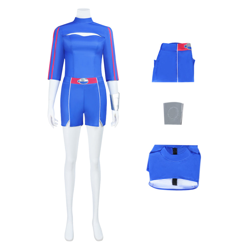 Zombies 4: Dawn of the Vampires Addison Wells blau Jumpsuit 