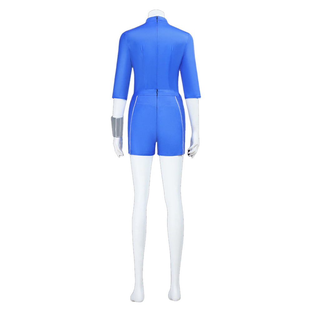 Zombies 4: Dawn of the Vampires Addison Wells blau Jumpsuit 