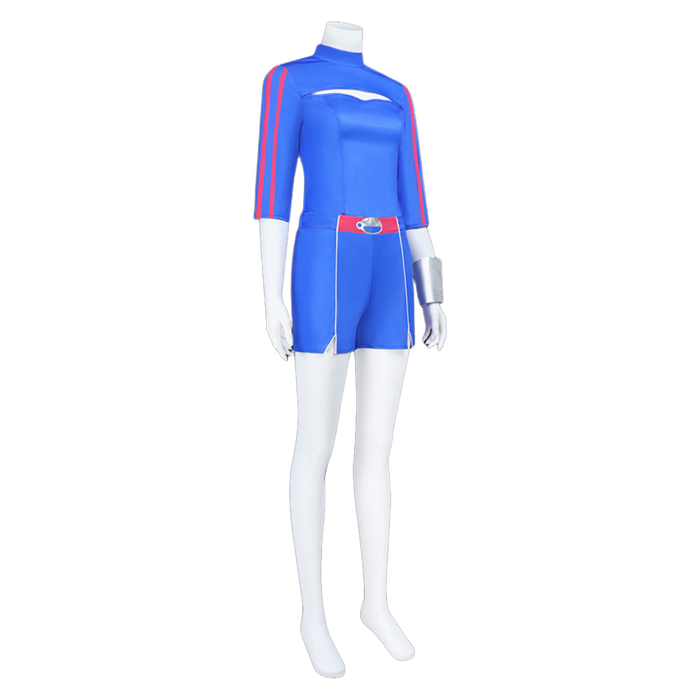 Zombies 4: Dawn of the Vampires Addison Wells blau Jumpsuit 