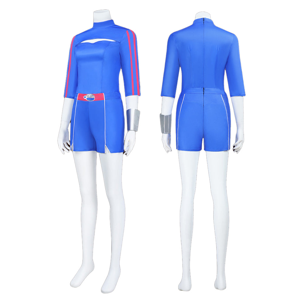 Zombies 4: Dawn of the Vampires Addison Wells blau Jumpsuit 