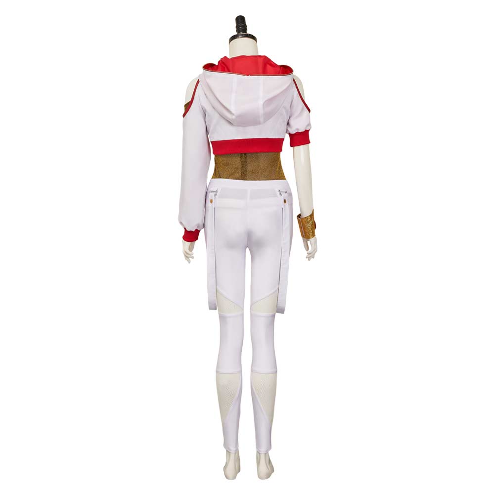 Zombies 4: Dawn of the Vampires Nova Bright weiß Kostüm Cosplay Outfits