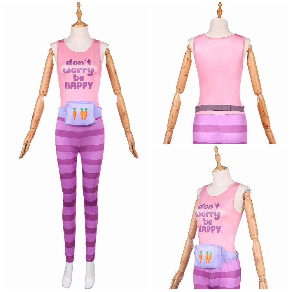 Zootopia 2025 Judy Hopps rosa Kostüm Set Cosplay Outfits