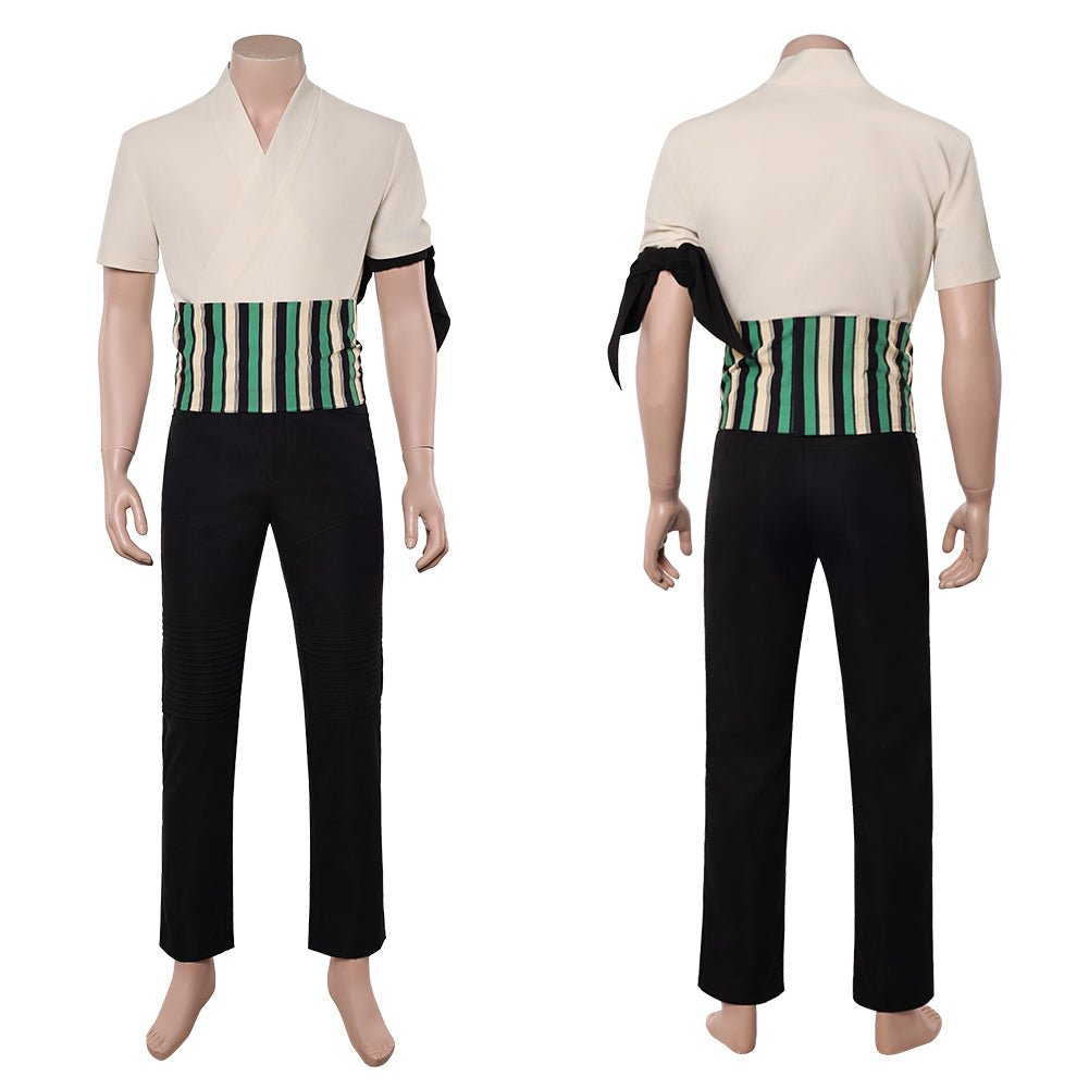 Zoro Kostüm Set One Piece Roronoa Zoro Cosplay Outfit 