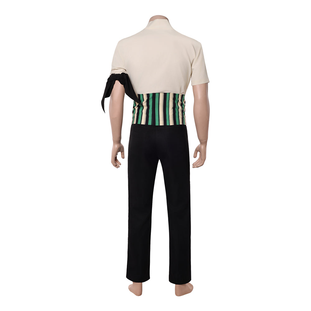 Zoro Kostüm Set One Piece Roronoa Zoro Cosplay Outfit 