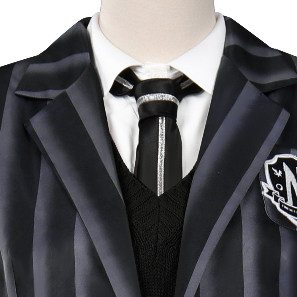 Addams Cosplay School Uniform Halloween Karneval Outfits