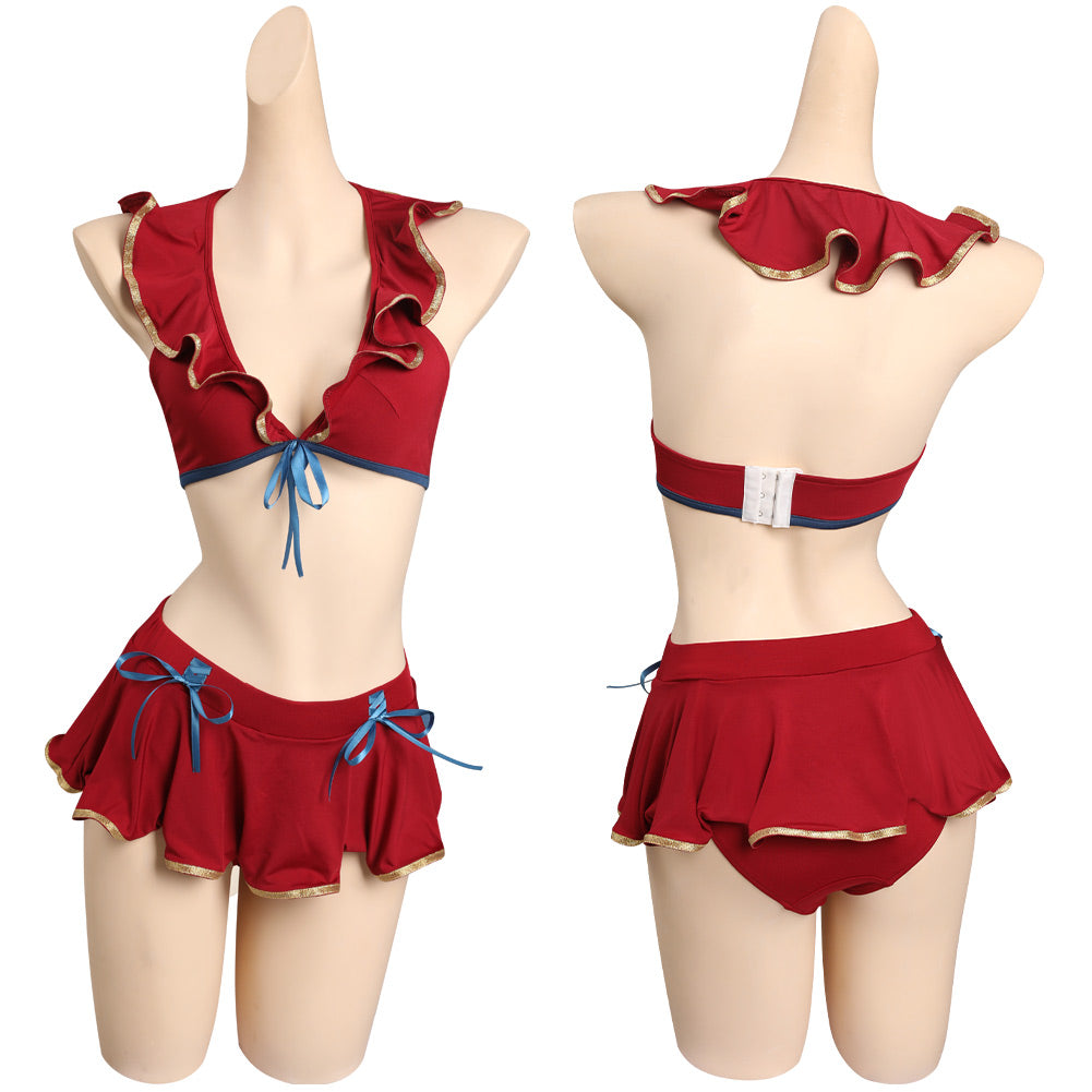 Fire Emblem Micaiah Cosplay Kostüm Bikini Outfits Halloween Karneval Badeanzug